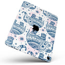 Ethnic Navy Seamless Aztec Elephant - Full Body Skin Decal for the Apple iPad Pro 12.9", 11", 10.5", 9.7", Air or Mini (All Models Available)
