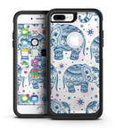Ethnic Navy Seamless Aztec Elephant - iPhone 7 or 7 Plus Commuter Case Skin Kit