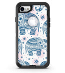 Ethnic Navy Seamless Aztec Elephant - iPhone 7 or 8 OtterBox Case & Skin Kits