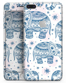 Ethnic Navy Seamless Aztec Elephant - Skin-kit for the iPhone 8 or 8 Plus