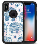 Ethnic Navy Seamless Aztec Elephant - iPhone X OtterBox Case & Skin Kits