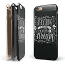 Everything Starts with a Dream iPhone 6/6s or 6/6s Plus 2-Piece Hybrid INK-Fuzed Case