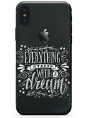Everything Starts with a Dream - iPhone X Skin-Kit