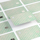 Faded Aqua Chevron Pattern - Premium Protective Decal Skin-Kit for the Apple Credit Card