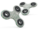 Faded Aqua Chevron Pattern Full-Body Fidget Spinner Skin-Kit