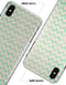 Faded Aqua Chevron Pattern - iPhone X Clipit Case