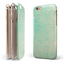 Faded Aqua Rococo Pattern iPhone 6/6s or 6/6s Plus 2-Piece Hybrid INK-Fuzed Case