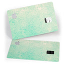 Faded Aqua Rococo Pattern - Premium Protective Decal Skin-Kit for the Apple Credit Card