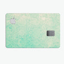 Faded Aqua Rococo Pattern - Premium Protective Decal Skin-Kit for the Apple Credit Card