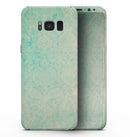 Faded Aqua Rococo Pattern - Samsung Galaxy S8 Full-Body Skin Kit