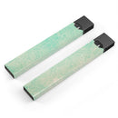 Faded Aqua Rococo Pattern - Premium Decal Protective Skin-Wrap Sticker compatible with the Juul Labs vaping device
