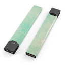 Faded Aqua Rococo Pattern - Premium Decal Protective Skin-Wrap Sticker compatible with the Juul Labs vaping device