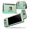 Faded Aqua Rococo Pattern - Skin Wrap Decal for Nintendo Switch Lite Console & Dock - 3DS XL - 2DS - Pro - DSi - Wii - Joy-Con Gaming Controller