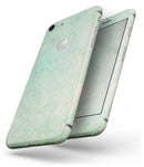Faded Aqua Rococo Pattern - Skin-kit for the iPhone 8 or 8 Plus