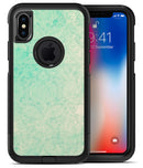 Faded Aqua Rococo Pattern - iPhone X OtterBox Case & Skin Kits