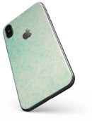 Faded Aqua Rococo Pattern - iPhone X Skin-Kit