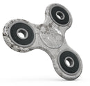 Faded Black and White Cauliflower Damask Pattern Full-Body Fidget Spinner Skin-Kit