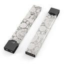 Faded Black and White Cauliflower Damask Pattern - Premium Decal Protective Skin-Wrap Sticker compatible with the Juul Labs vaping device