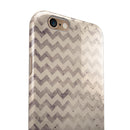 Faded Black and White Chevron Pattern iPhone 6/6s or 6/6s Plus 2-Piece Hybrid INK-Fuzed Case