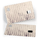Faded Black and White Chevron Pattern - Premium Protective Decal Skin-Kit for the Apple Credit Card