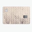 Faded Black and White Chevron Pattern - Premium Protective Decal Skin-Kit for the Apple Credit Card