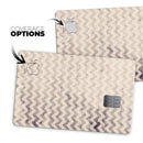 Faded Black and White Chevron Pattern - Premium Protective Decal Skin-Kit for the Apple Credit Card