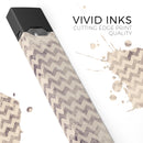 Faded Black and White Chevron Pattern - Premium Decal Protective Skin-Wrap Sticker compatible with the Juul Labs vaping device