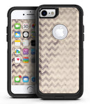 Faded Black and White Chevron Pattern - iPhone 7 or 7 Plus Commuter Case Skin Kit
