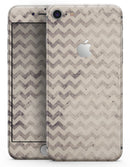 Faded Black and White Chevron Pattern - Skin-kit for the iPhone 8 or 8 Plus