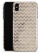 Faded Black and White Chevron Pattern - iPhone X Clipit Case