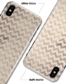 Faded Black and White Chevron Pattern - iPhone X Clipit Case