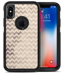 Faded Black and White Chevron Pattern - iPhone X OtterBox Case & Skin Kits