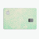 Faded Blue-Green Rococo Pattern - Premium Protective Decal Skin-Kit for the Apple Credit Card