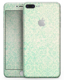 Faded Blue-Green Rococo Pattern - Skin-kit for the iPhone 8 or 8 Plus