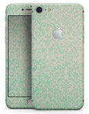 Faded Blue-Green Rococo Pattern - Skin-kit for the iPhone 8 or 8 Plus