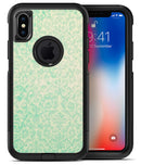 Faded Blue-Green Rococo Pattern - iPhone X OtterBox Case & Skin Kits