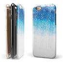 Faded Blue Watercolor Strokes iPhone 6/6s or 6/6s Plus 2-Piece Hybrid INK-Fuzed Case