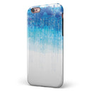 Faded Blue Watercolor Strokes iPhone 6/6s or 6/6s Plus 2-Piece Hybrid INK-Fuzed Case