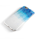 Faded Blue Watercolor Strokes iPhone 6/6s or 6/6s Plus 2-Piece Hybrid INK-Fuzed Case