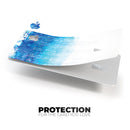 Faded Blue Watercolor Strokes - Premium Protective Decal Skin-Kit for the Apple Credit Card