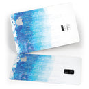 Faded Blue Watercolor Strokes - Premium Protective Decal Skin-Kit for the Apple Credit Card