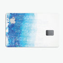 Faded Blue Watercolor Strokes - Premium Protective Decal Skin-Kit for the Apple Credit Card