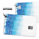 Faded Blue Watercolor Strokes - Premium Protective Decal Skin-Kit for the Apple Credit Card