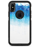Faded Blue Watercolor Strokes - iPhone X OtterBox Case & Skin Kits