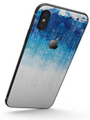 Faded Blue Watercolor Strokes - iPhone X Skin-Kit