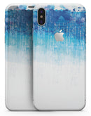 Faded Blue Watercolor Strokes - iPhone X Skin-Kit
