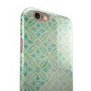 Faded Blue and Green Overlapping CIrcles iPhone 6/6s or 6/6s Plus 2-Piece Hybrid INK-Fuzed Case