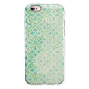 Faded Blue and Green Overlapping CIrcles iPhone 6/6s or 6/6s Plus 2-Piece Hybrid INK-Fuzed Case