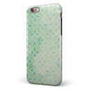 Faded Blue and Green Overlapping CIrcles iPhone 6/6s or 6/6s Plus 2-Piece Hybrid INK-Fuzed Case