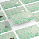 Faded Blue and Green Overlapping CIrcles - Premium Protective Decal Skin-Kit for the Apple Credit Card